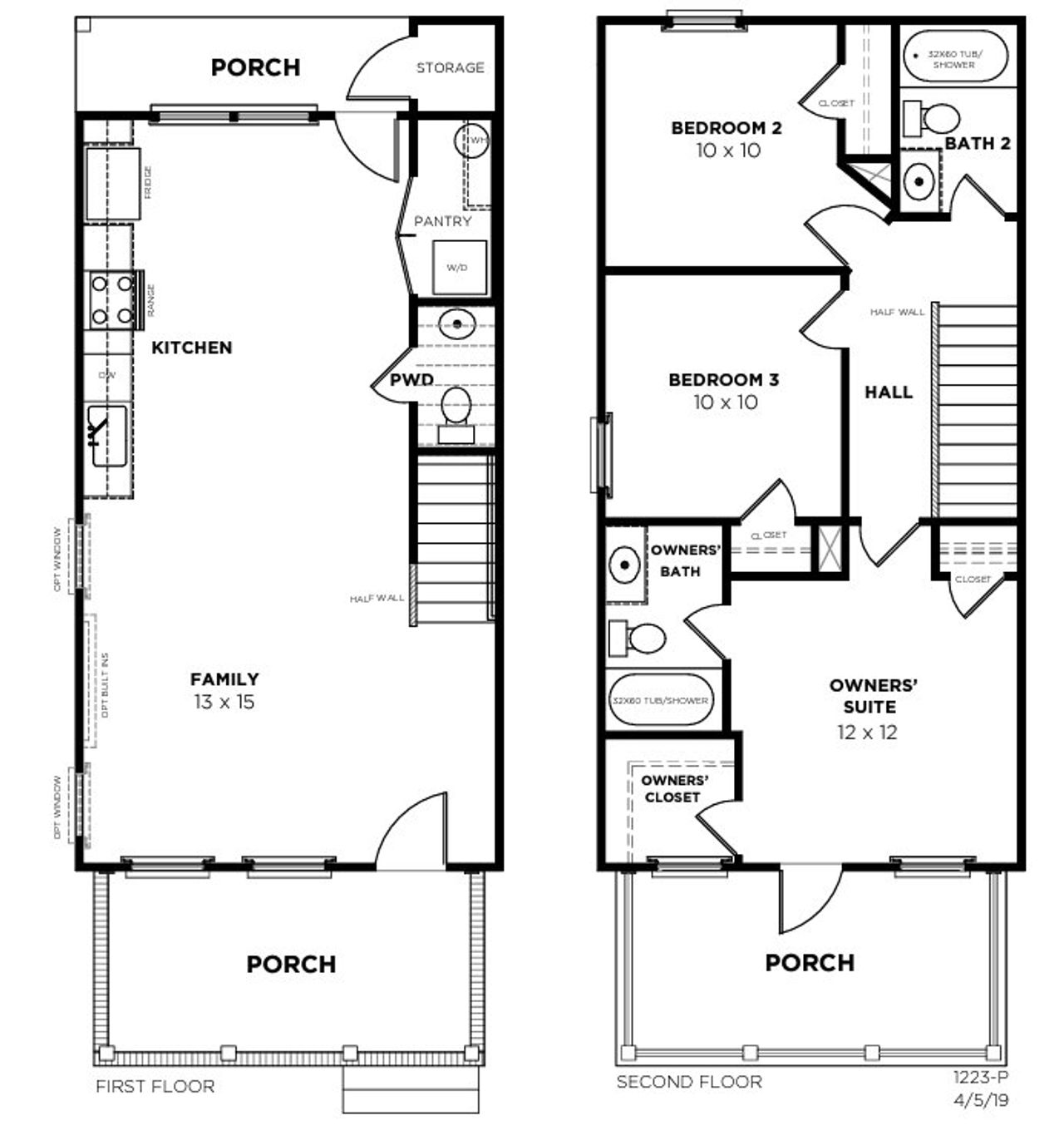 2D floor plan layout for the Grace-P by Saussy Burbank in Nexton - Midtown, Summerville, SC (Image 2).