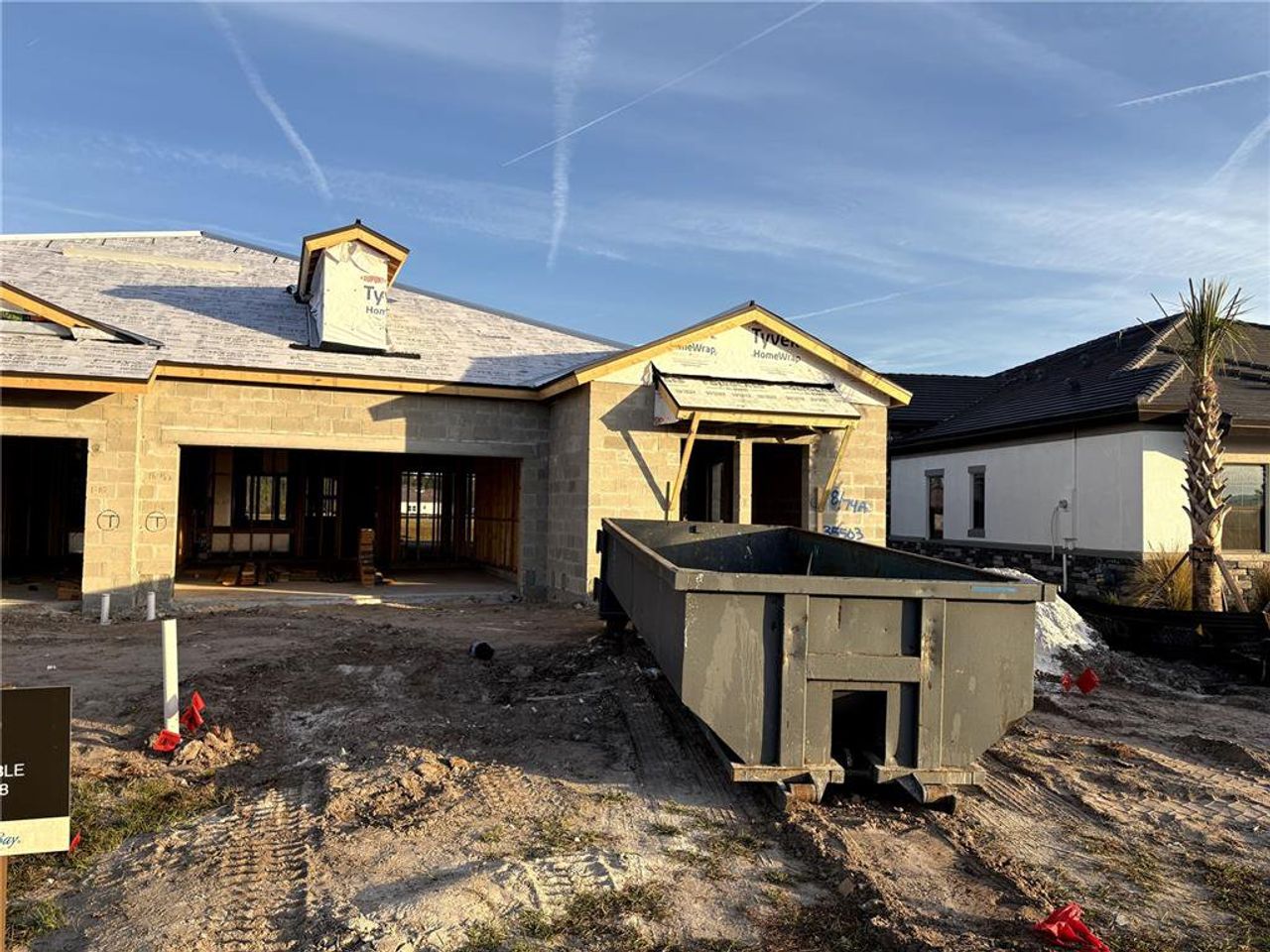 In-progress construction of a new home in Two Rivers, Zephyrhills, FL (Image 2).