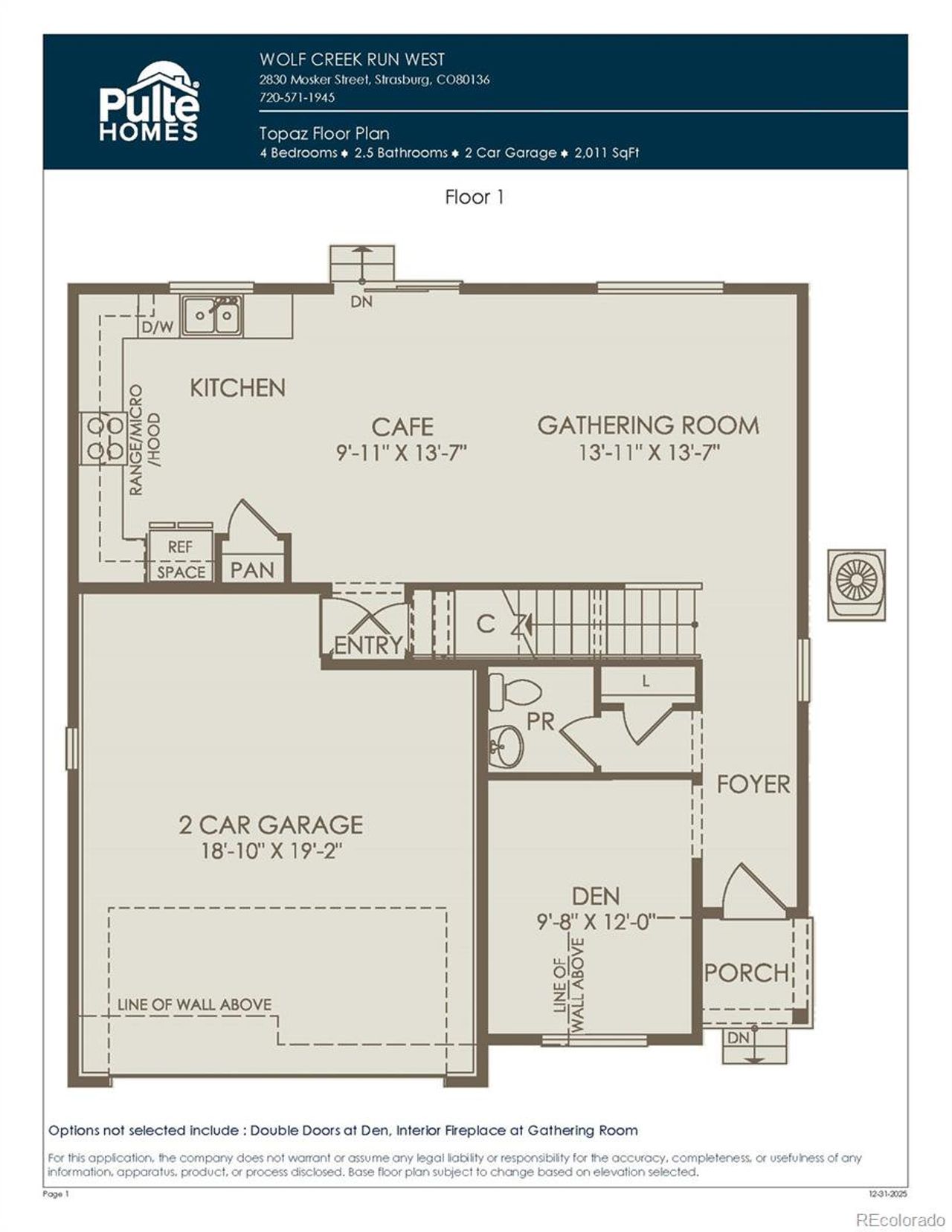 Main Level Floorplan Main Level Floorplan