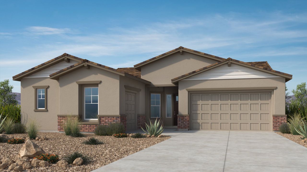 Representative exterior photo of a completed home built from the Tahoe by Taylor Morrison in Verdin, Phoenix, AZ (Image 2).