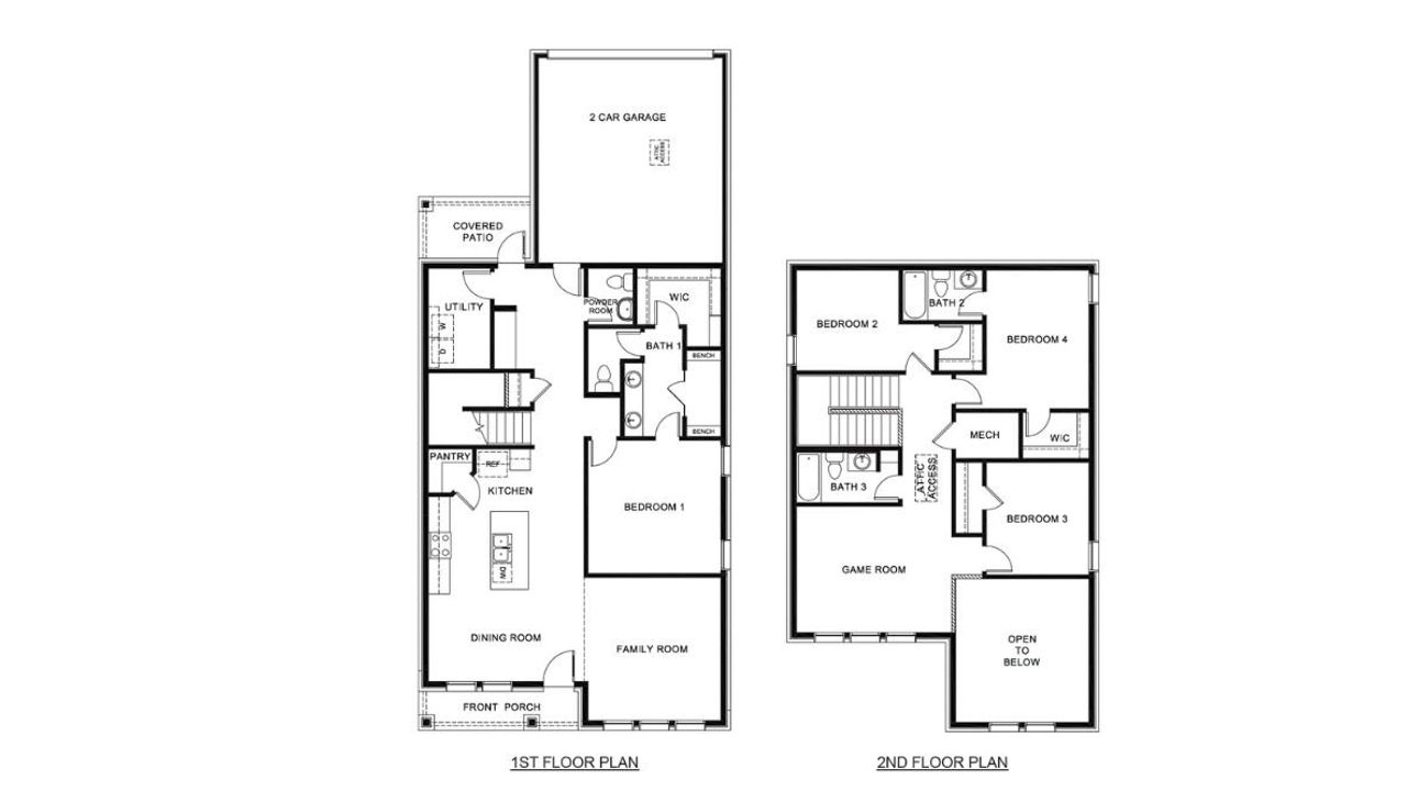 2D floor plan layout of this home in Greenwood Square, Richardson, TX (Image 2).