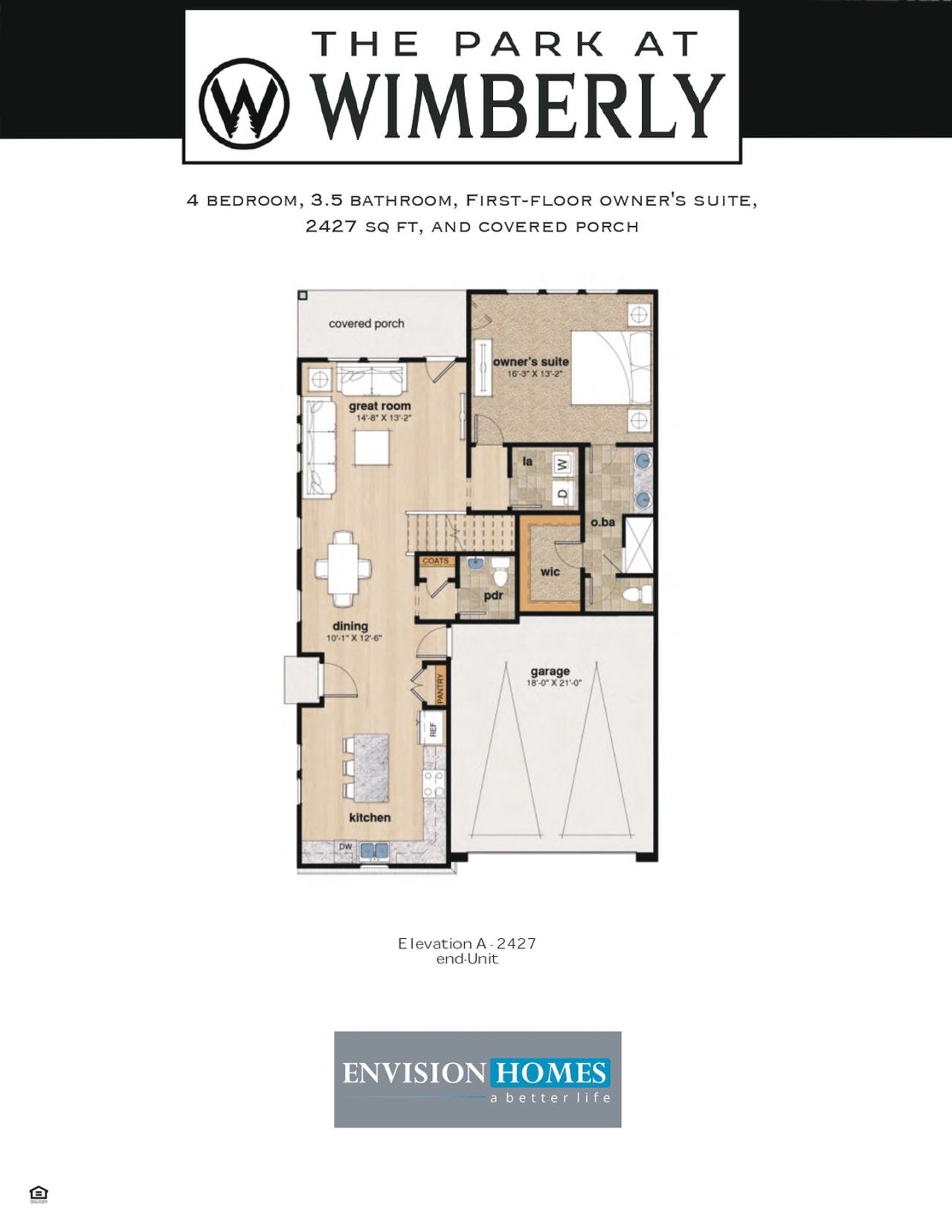 2D floor plan layout for the 32'TH by Envision Homes in Park at Wimberly, Apex, NC (Image 2). 2D floor plan layout for the 32'TH by Envision Homes in Park at Wimberly, Apex, NC (Image 2).
