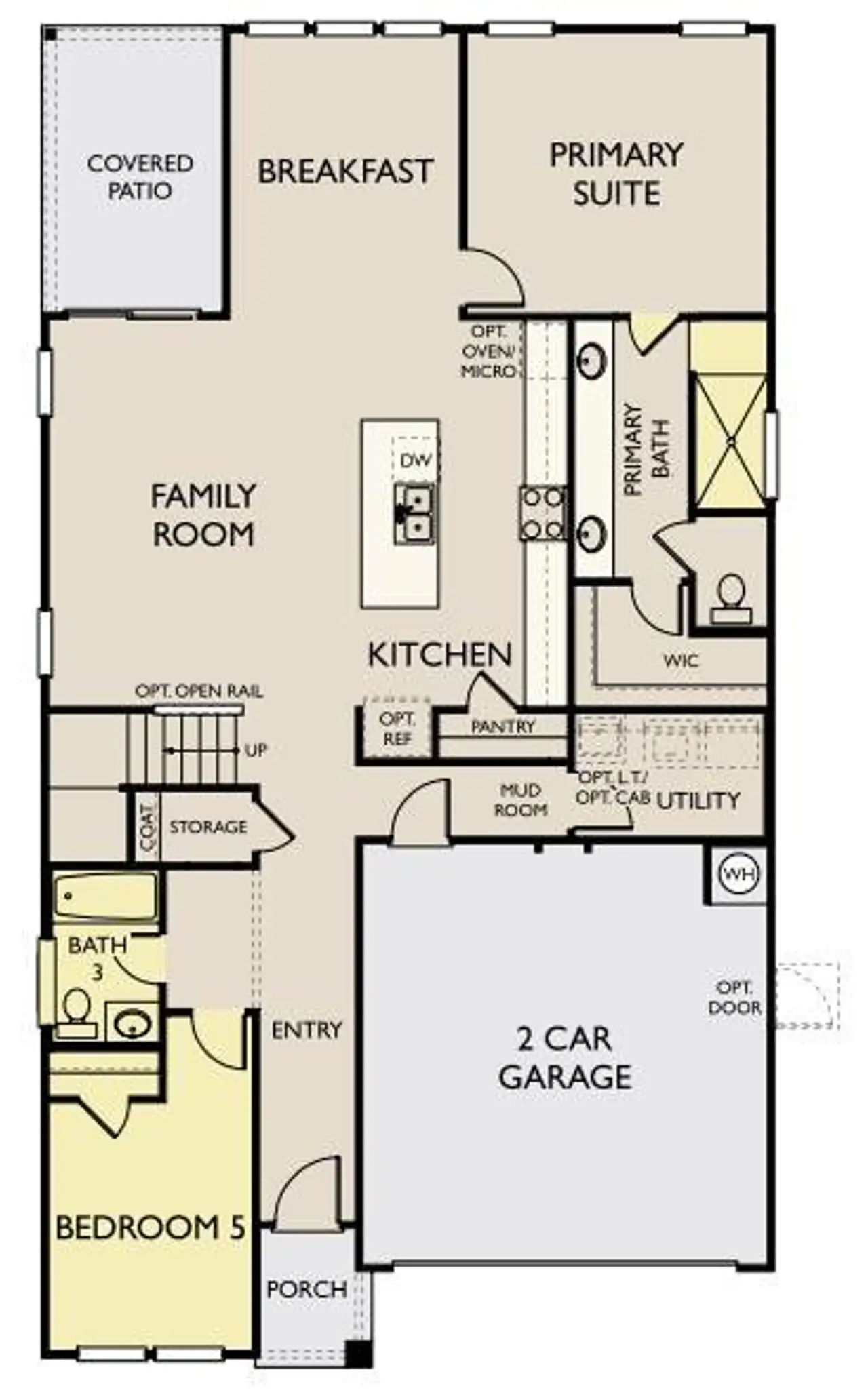2D floor plan layout of this home in Covered Bridge, Hutto, TX (Image 2). 2D floor plan layout of this home in Covered Bridge, Hutto, TX (Image 2).