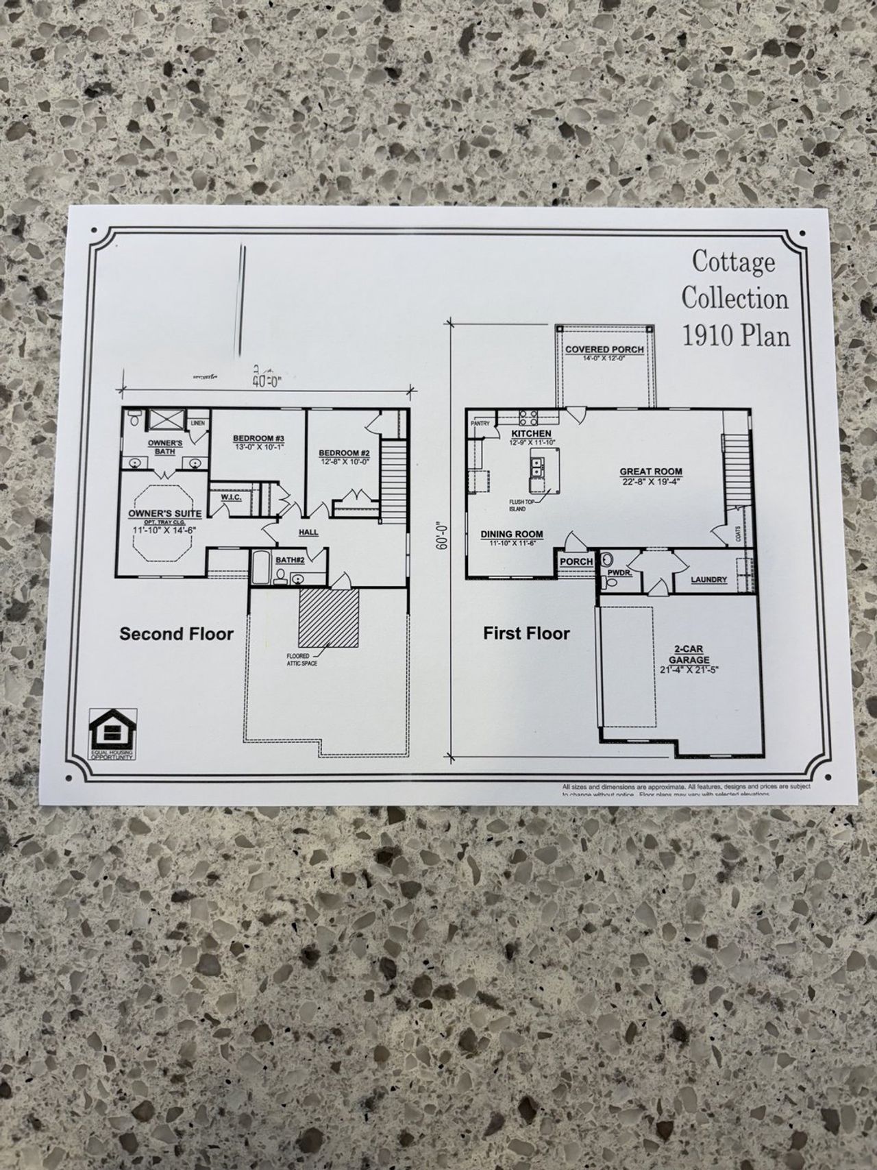 2D floor plan layout of this home in Woodruff Cove, Murfreesboro, TN (Image 2).