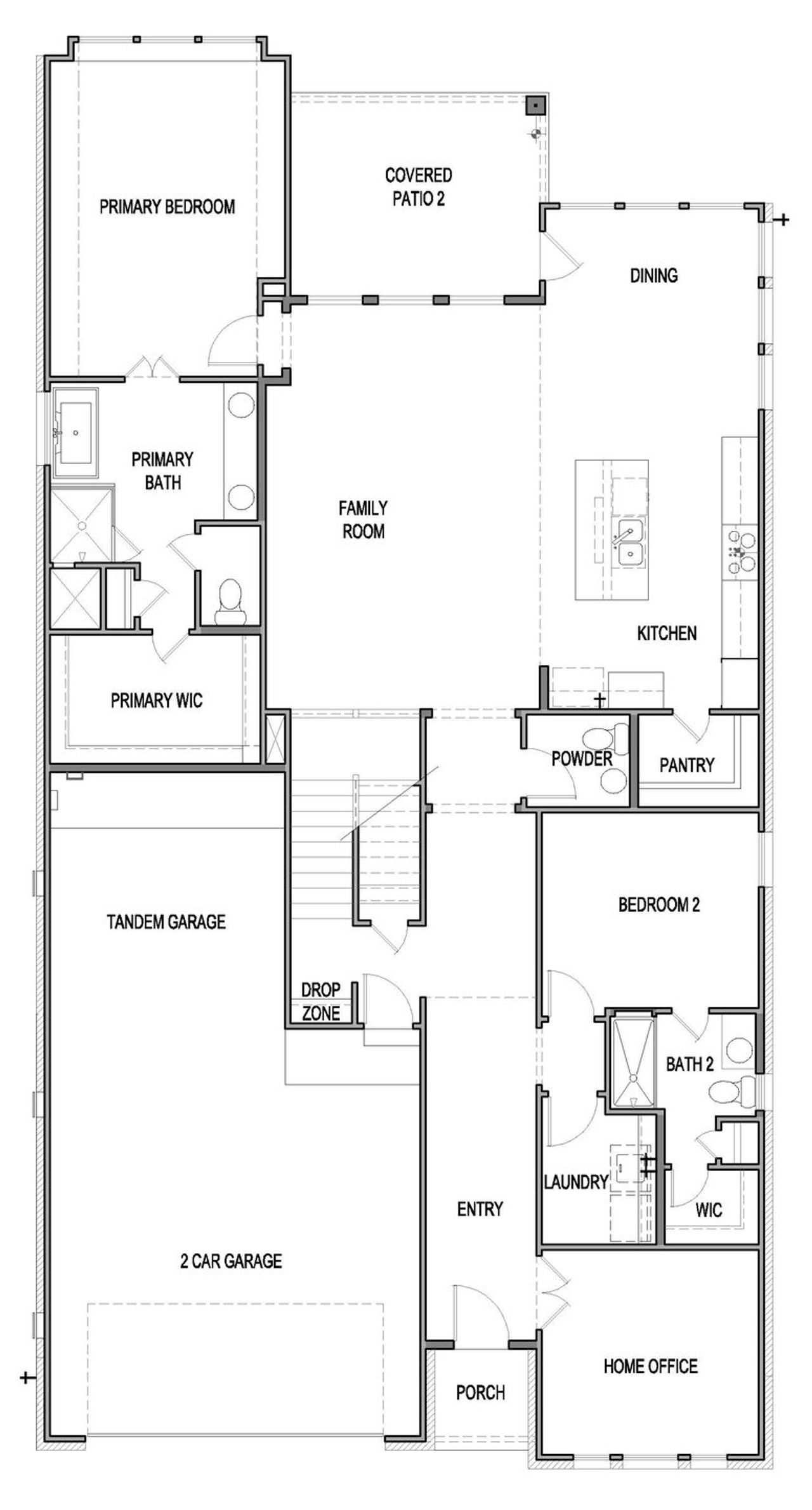 2D floor plan layout of this home in University Heights, Round Rock, TX (Image 2). 2D floor plan layout of this home in University Heights, Round Rock, TX (Image 2).
