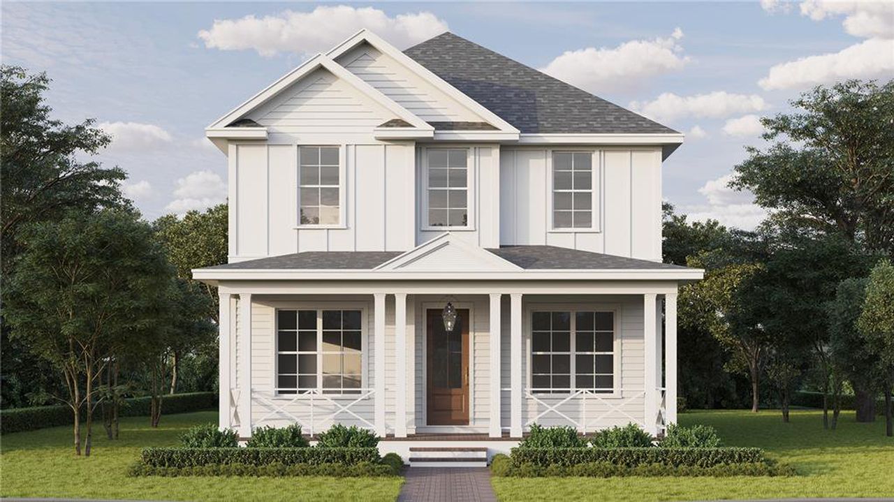 Front exterior of a new home in , St. Petersburg, FL, highlighting curb appeal (Image 2).