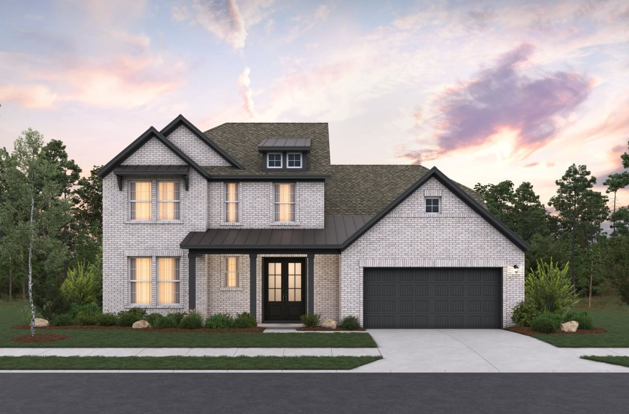 Representative exterior photo of a completed home built from the Medina by Beazer Homes in Harvest Hills, Marion, TX (Image 2).