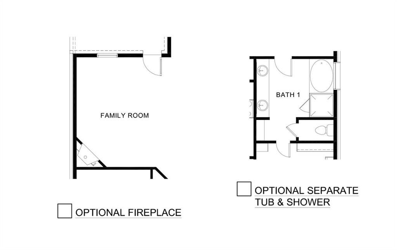 2D floor plan layout of this home in Silverado, Aubrey, TX (Image 2).