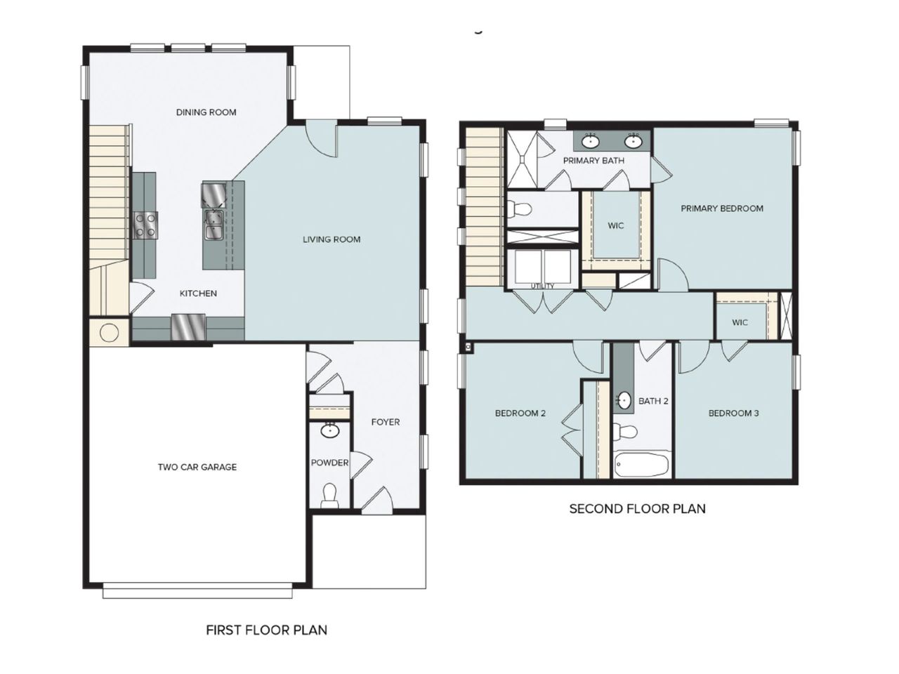 2D floor plan layout of this home in Clear Creek, Round Rock, TX (Image 2). 2D floor plan layout of this home in Clear Creek, Round Rock, TX (Image 2).