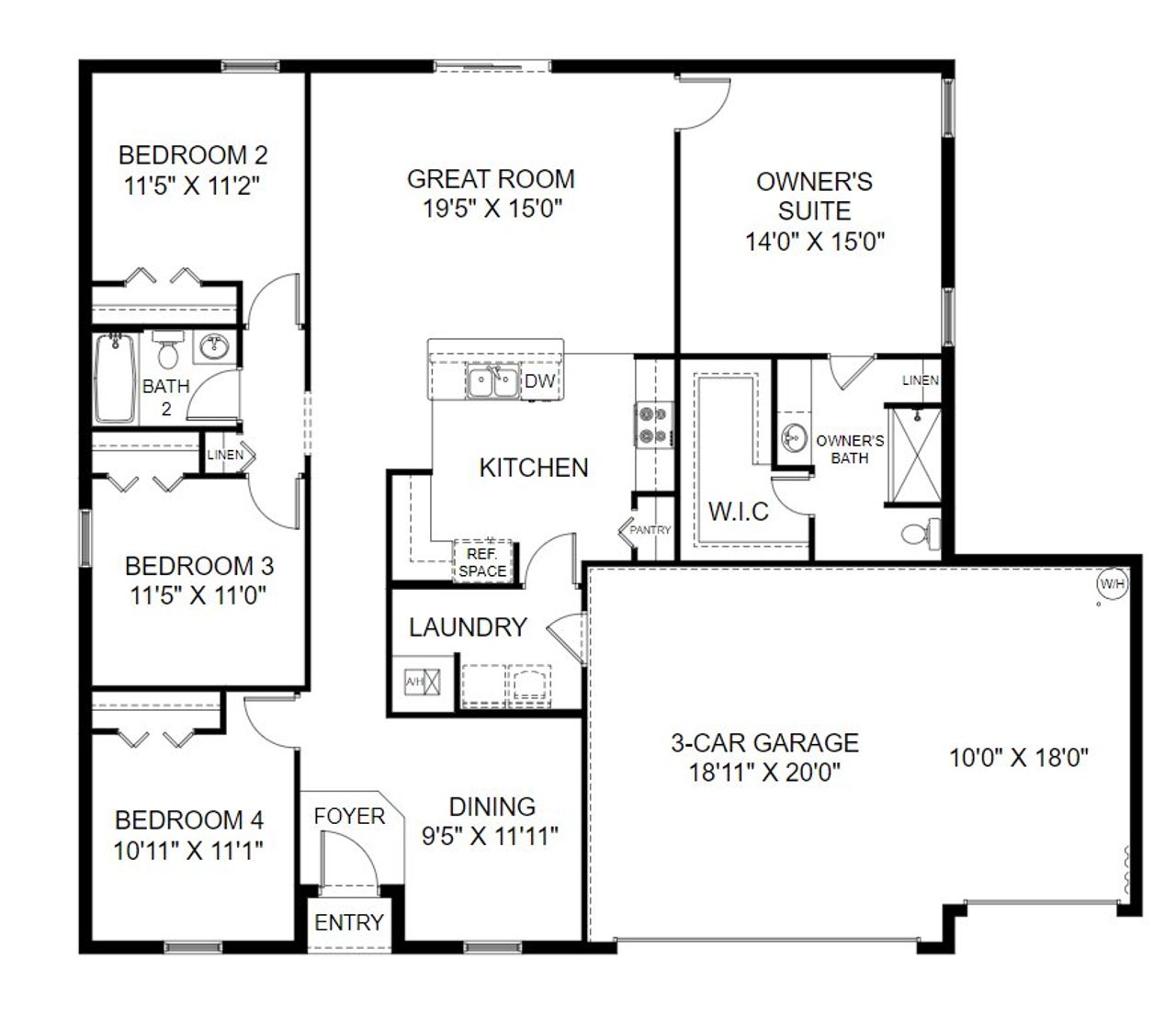 Image 2 representing the Sylvester by Holiday Builders in Citrus Springs, Citrus Springs, FL.