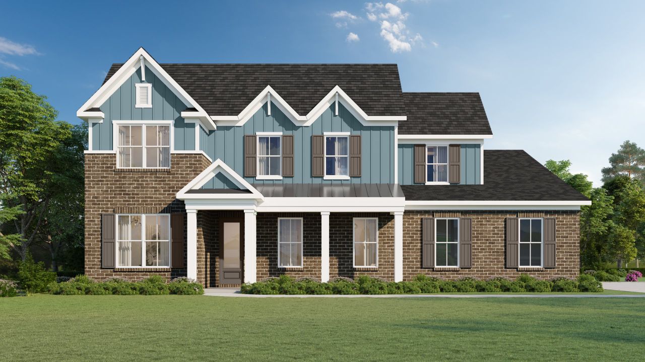 Representative exterior photo of a completed home built from the Bridgeland by Grant & Co in White Oak, Arlington, TN (Image 2).