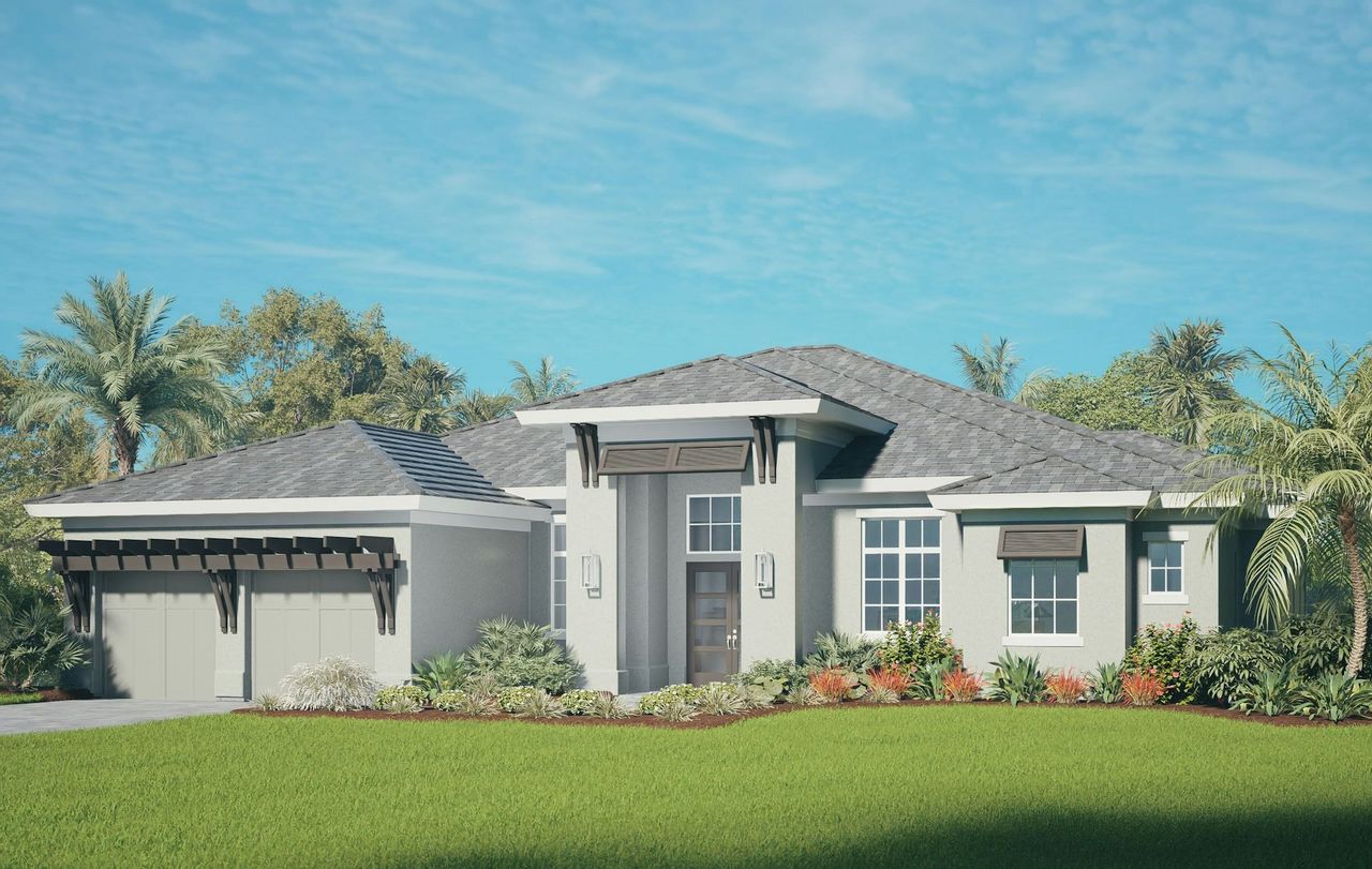 Representative exterior photo of a completed home built from the Summerwind by GHO Homes in Central Beach, Vero Beach, FL (Image 2).