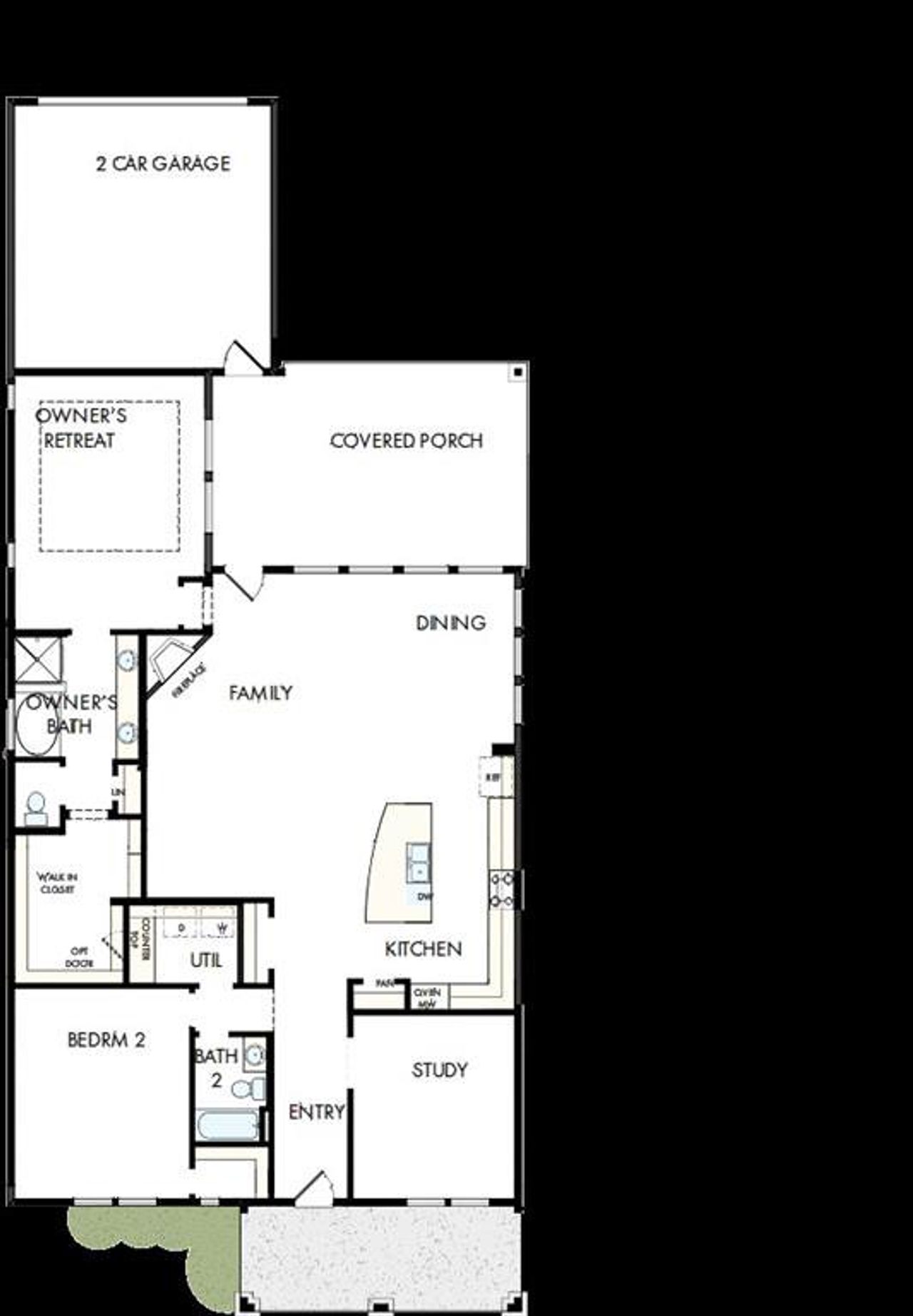 2D floor plan layout of this home in Elements at Viridian - Traditional Series, Arlington, TX (Image 2). 2D floor plan layout of this home in Elements at Viridian - Traditional Series, Arlington, TX (Image 2).