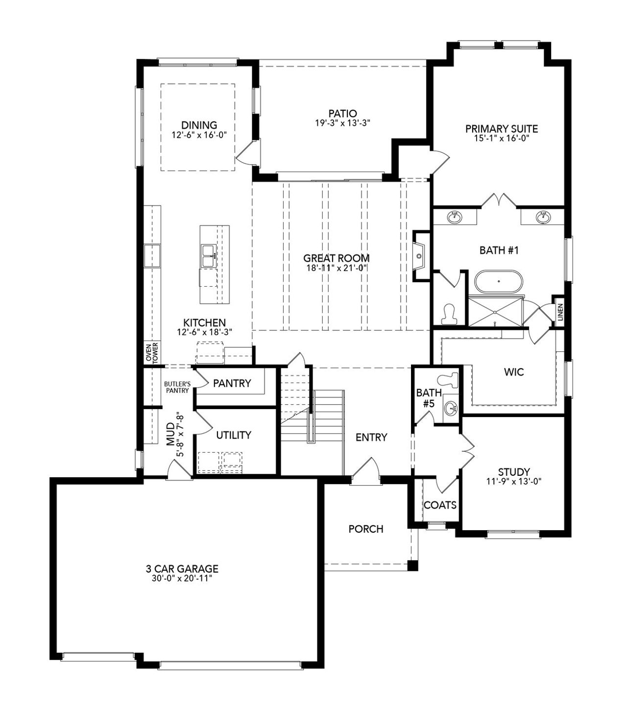 2D floor plan layout of this home in Timberbrook, Justin, TX (Image 2). 2D floor plan layout of this home in Timberbrook, Justin, TX (Image 2).