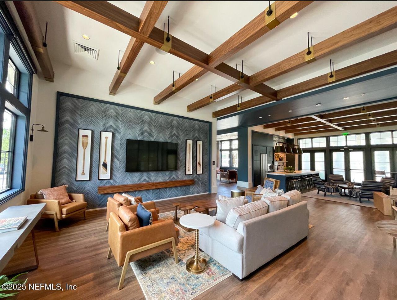 Furnished interior view inside a new home in Tributary 50', Yulee (Image 2).