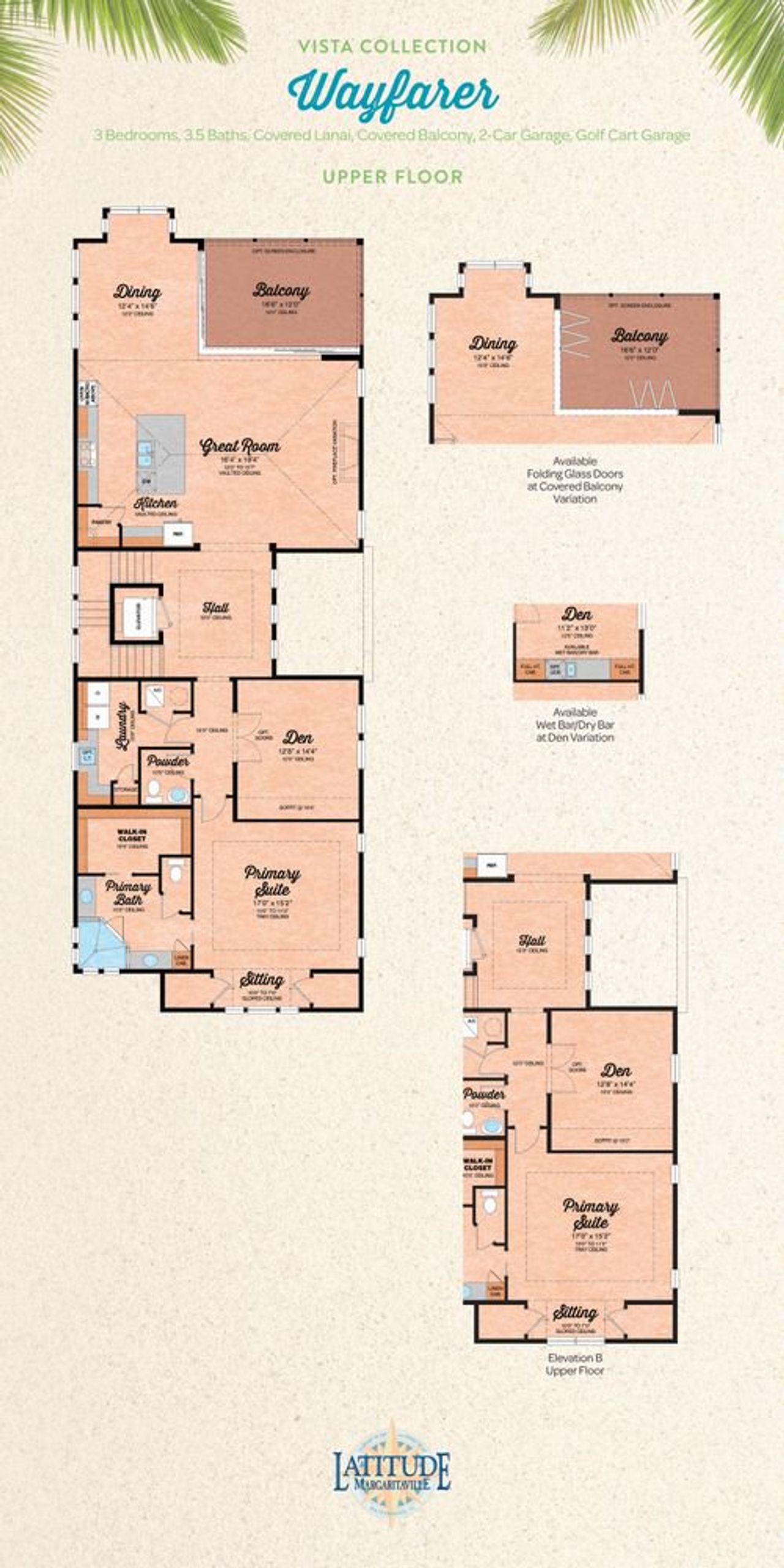2D floor plan layout for the Wayfarer by Minto Communities in Latitude Margaritaville Watersound, Panama City Beach, FL (Image 2). 2D floor plan layout for the Wayfarer by Minto Communities in Latitude Margaritaville Watersound, Panama City Beach, FL (Image 2).