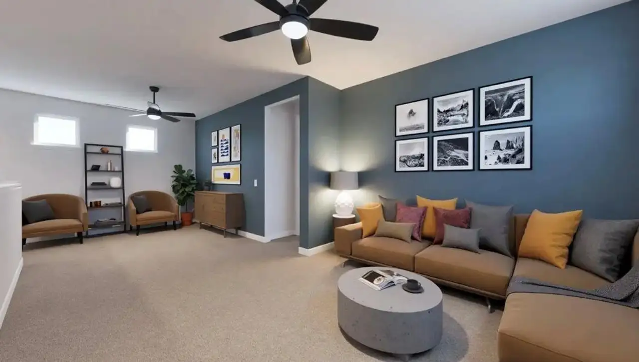 Furnished interior view inside a new home in The Villas Collection at Novel, Austin (Image 2).