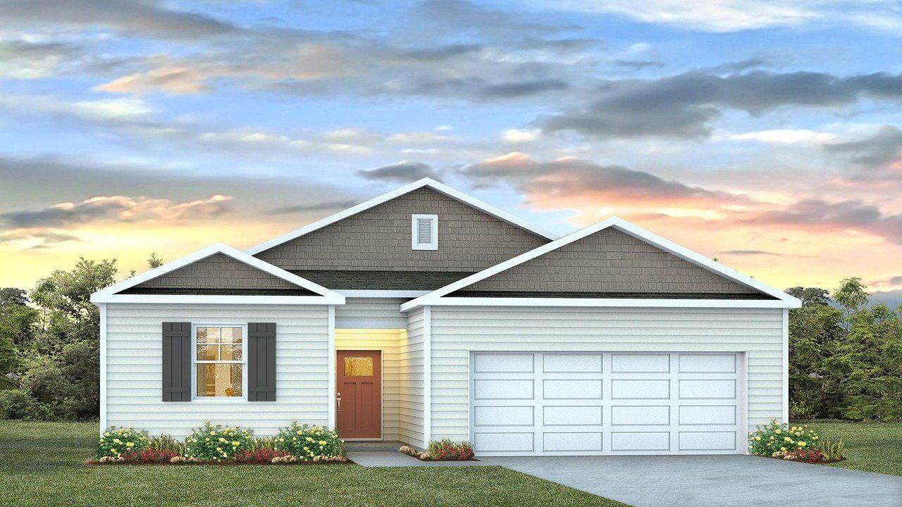 Representative exterior photo of a completed home built from the Macon by D.R. Horton in Dove Crossing, Conway, SC (Image 2). Representative exterior photo of a completed home built from the Macon by D.R. Horton in Dove Crossing, Conway, SC (Image 2).