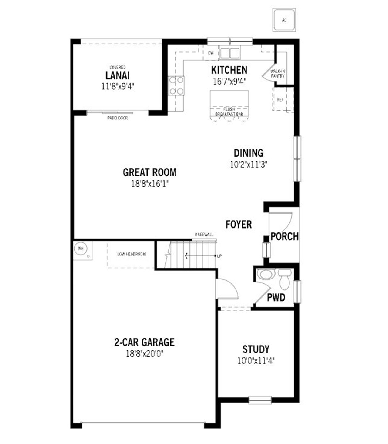 2D floor plan layout for the Marina by Mattamy Homes in Avila, Jensen Beach, FL (Image 2). 2D floor plan layout for the Marina by Mattamy Homes in Avila, Jensen Beach, FL (Image 2).