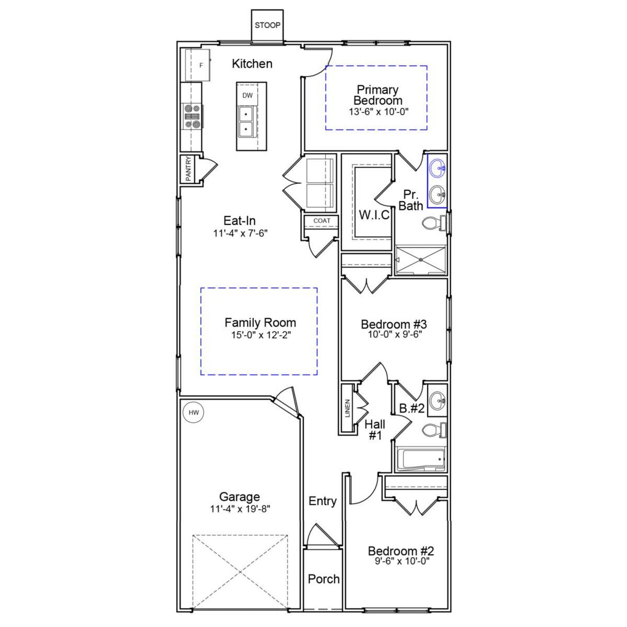 2D floor plan layout of this home in Tucker Ridge, Pendleton, SC (Image 2). 2D floor plan layout of this home in Tucker Ridge, Pendleton, SC (Image 2).