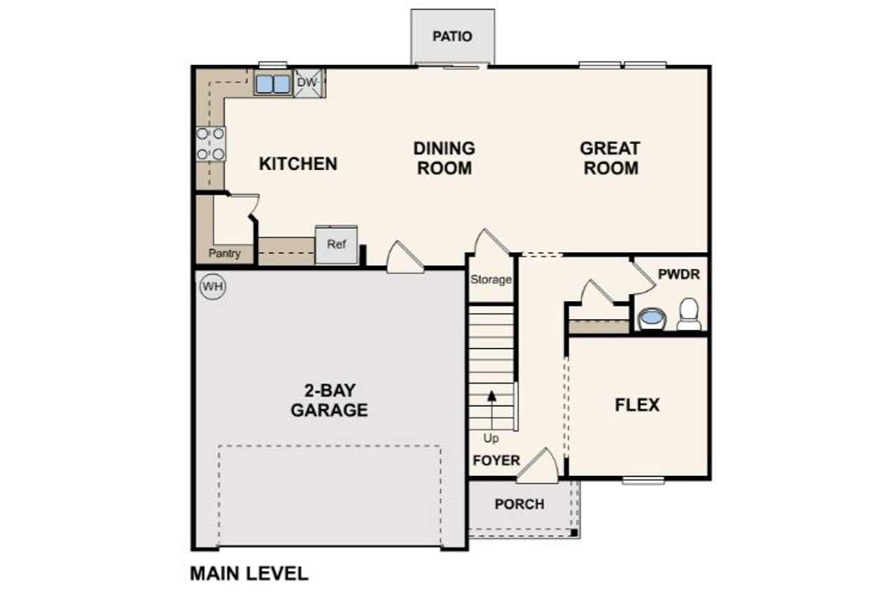 2D floor plan layout for the Essex by Century Complete in Olivia Estates, Chesnee, SC (Image 2). 2D floor plan layout for the Essex by Century Complete in Olivia Estates, Chesnee, SC (Image 2).