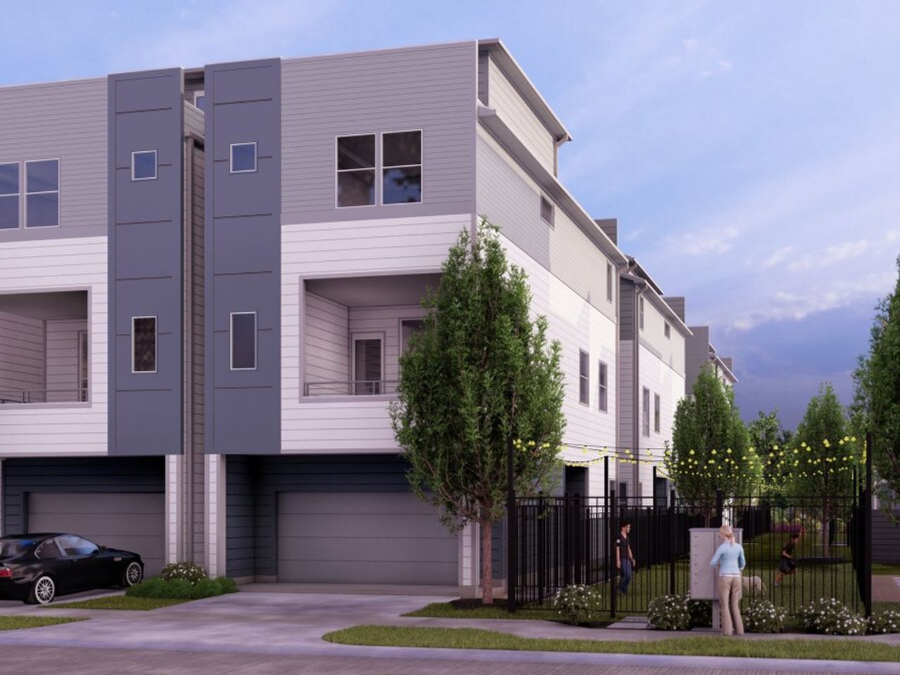 Representative exterior photo of a completed home built from the 9430 by CitySide Homes in Hardy Skyline, Houston, TX (Image 2). Representative exterior photo of a completed home built from the 9430 by CitySide Homes in Hardy Skyline, Houston, TX (Image 2).