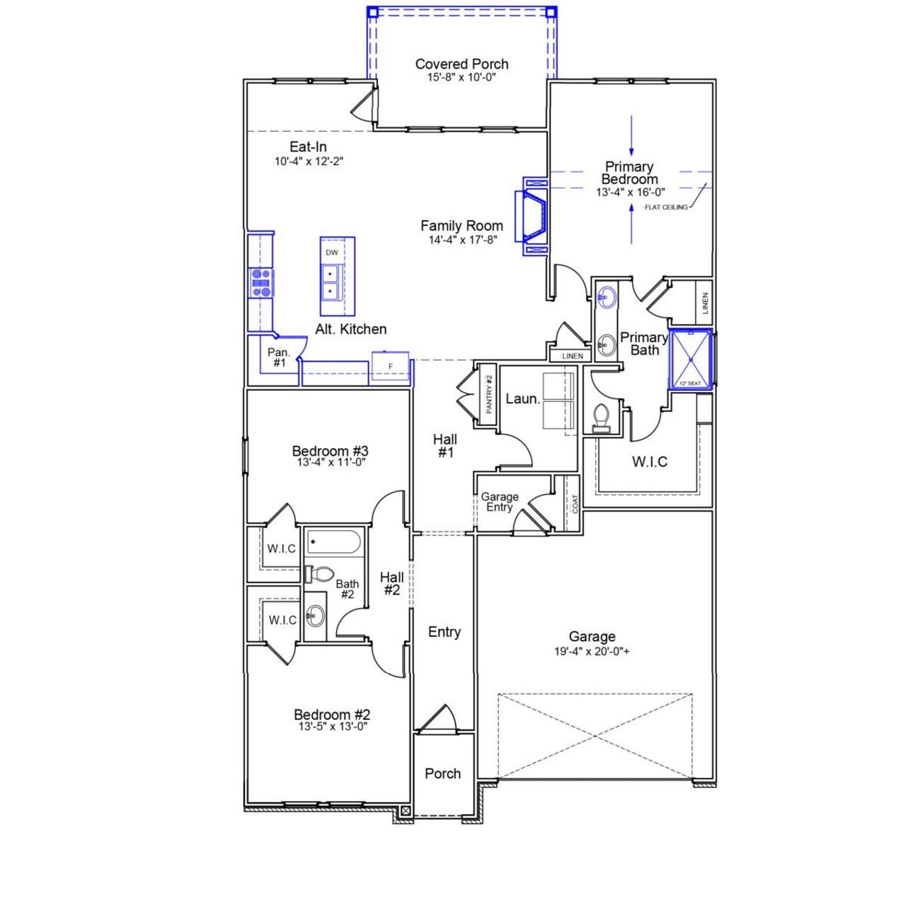 2D floor plan layout of this home in Ovation at Sweetbrier, Durham, NC (Image 2). 2D floor plan layout of this home in Ovation at Sweetbrier, Durham, NC (Image 2).