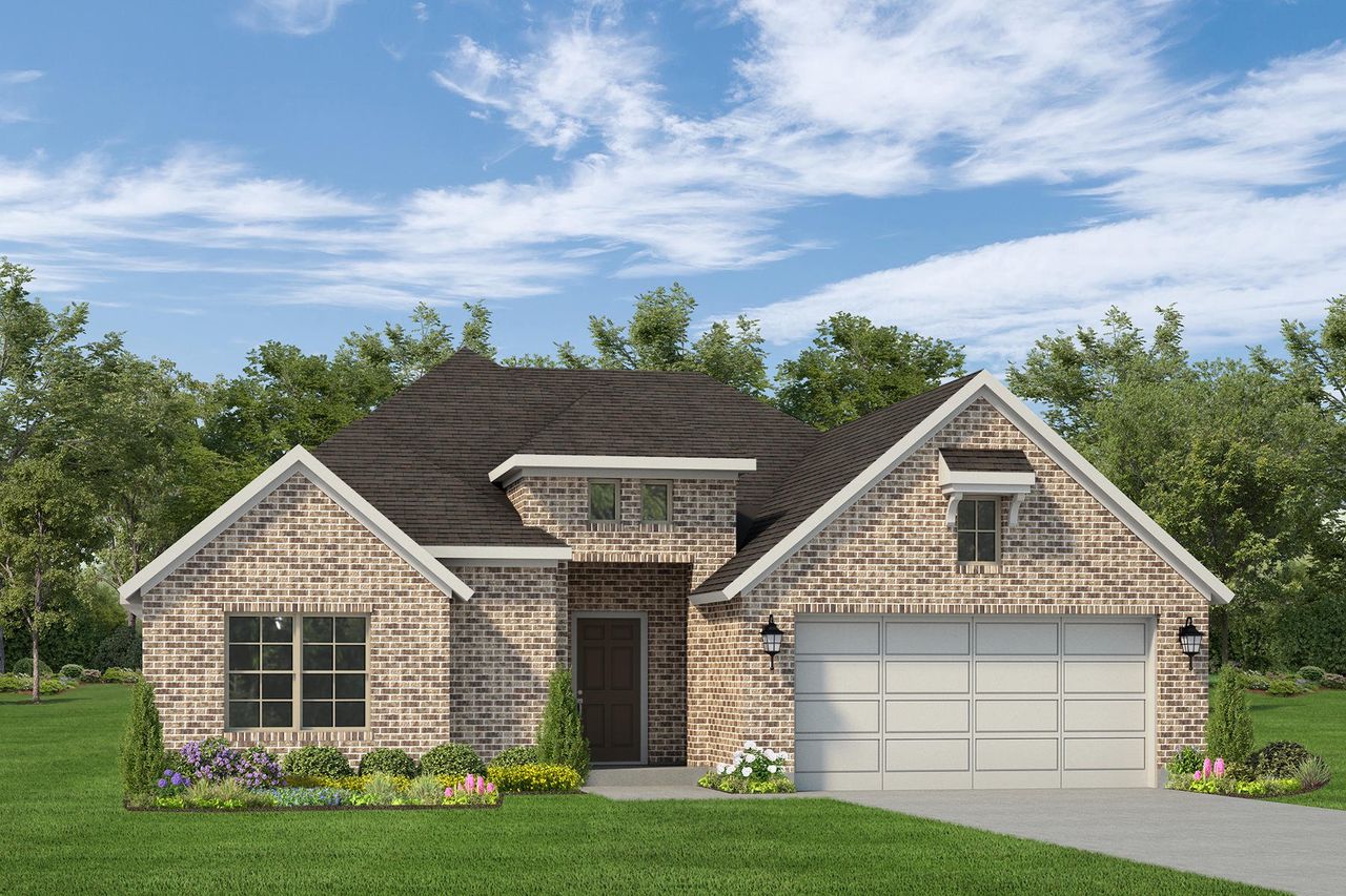 Representative exterior photo of a completed home built from the Harding by Autograph Homes in Sundance Cove - Paintbrush Collection, Crosby, TX (Image 2). Representative exterior photo of a completed home built from the Harding by Autograph Homes in Sundance Cove - Paintbrush Collection, Crosby, TX (Image 2).