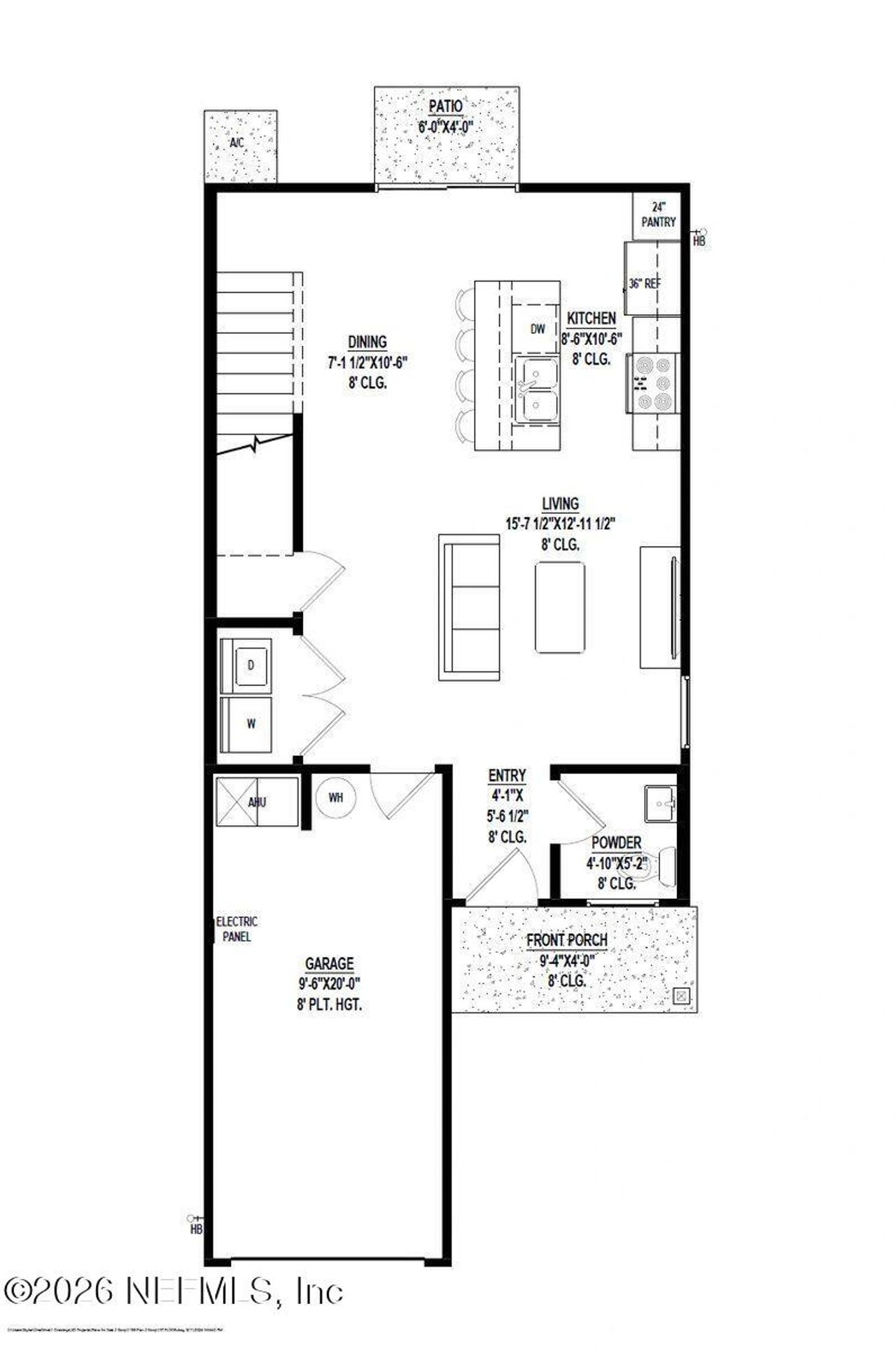 2D floor plan layout of this home in , Jacksonville, FL (Image 2).