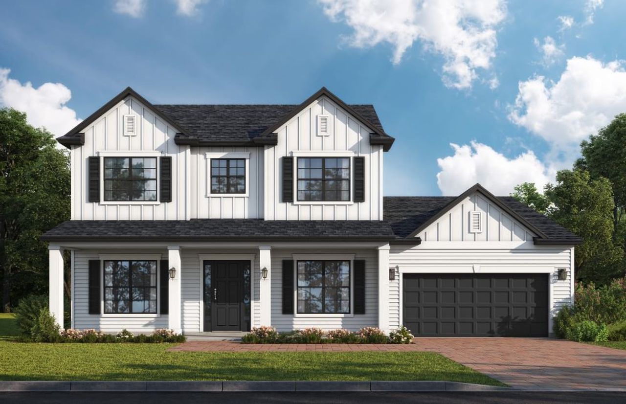 Representative exterior photo of a completed home built from the Seagrove by SEDA New Homes in Sandy Ridge, Yulee, FL (Image 2).