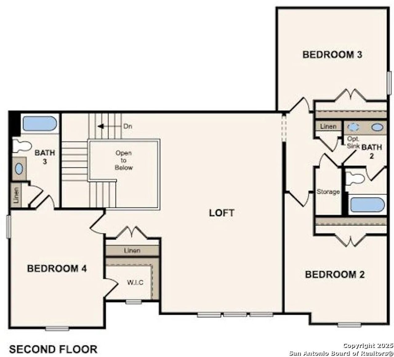 2D floor plan layout of this home in Homestead, Schertz, TX (Image 2). 2D floor plan layout of this home in Homestead, Schertz, TX (Image 2).