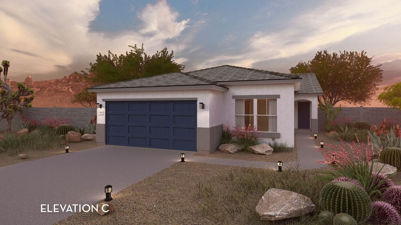 Representative exterior photo of a completed home built from the Nighthawk by CastleRock Communities in Rancho Mirage, Maricopa, AZ (Image 2).