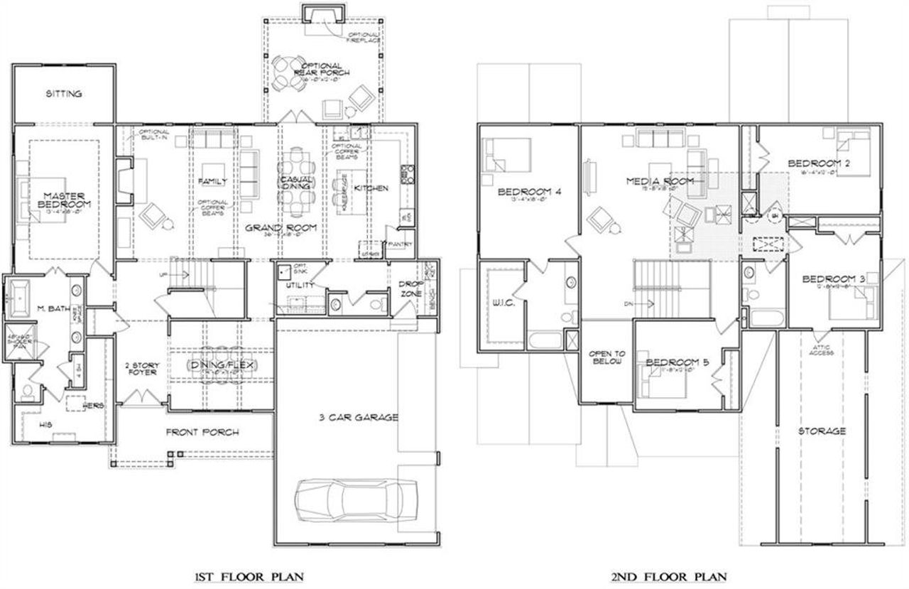 2D floor plan layout of this home in , Winston, GA (Image 2).