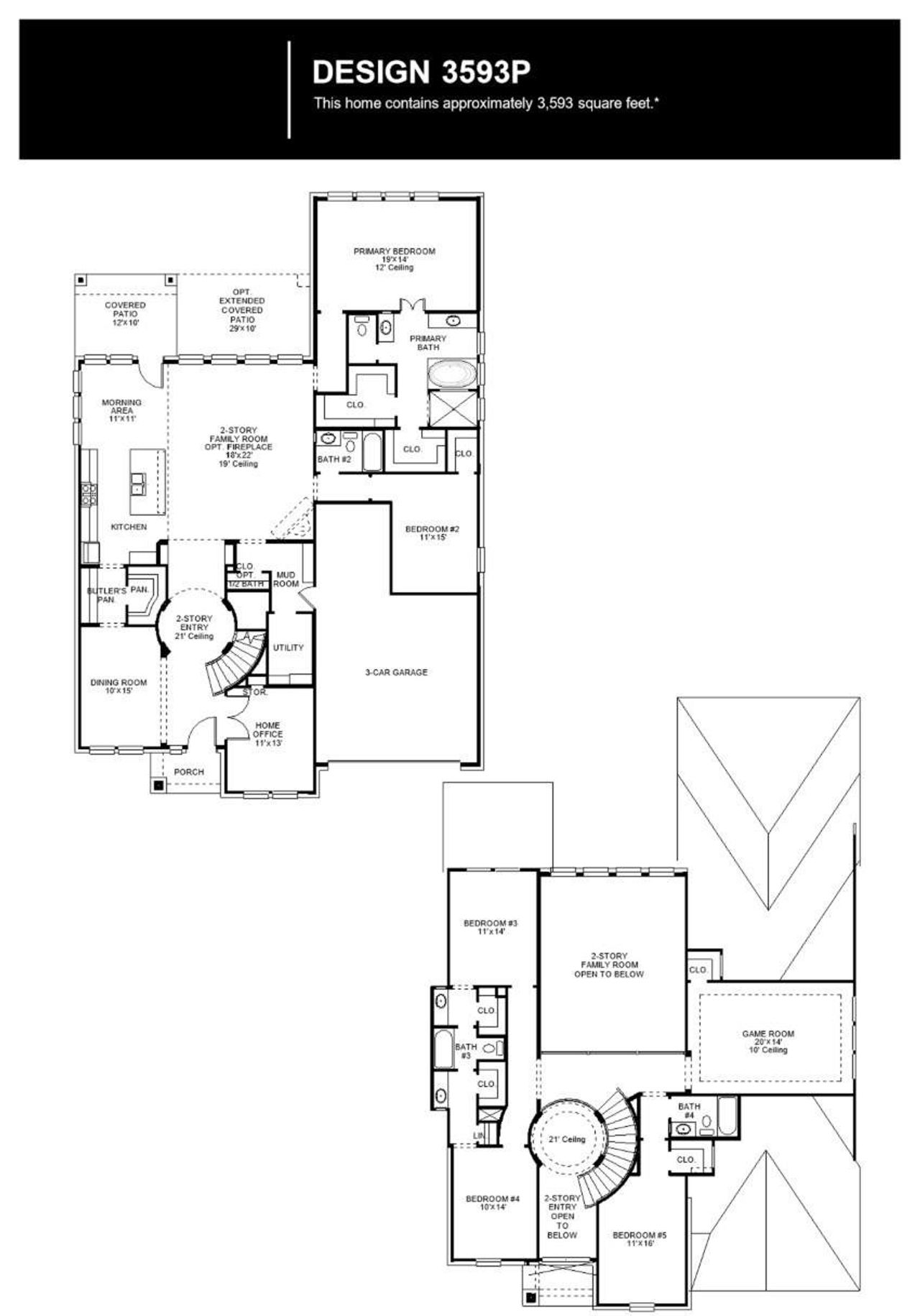 2D floor plan layout of this home in Audubon, Magnolia, TX (Image 2).