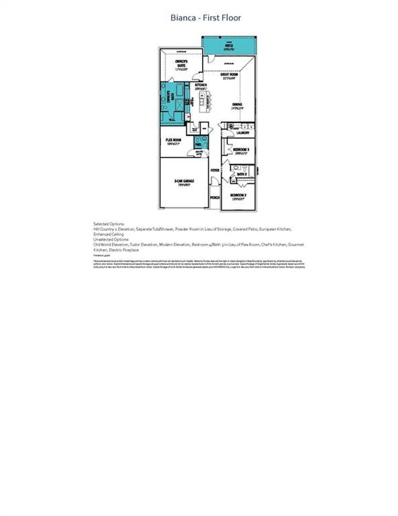 Bianca Floor Plan