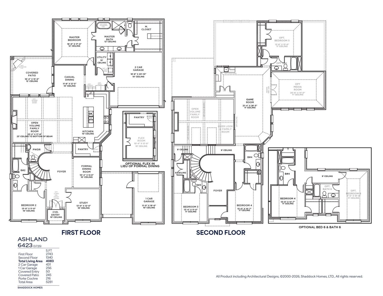 2D floor plan layout of this home in Park Place - 80' Lots, Prosper, TX (Image 2). 2D floor plan layout of this home in Park Place - 80' Lots, Prosper, TX (Image 2).