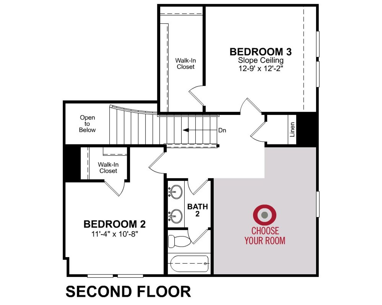2D floor plan layout of this home in Jordan Ranch: Signature Series, Katy, TX (Image 2).