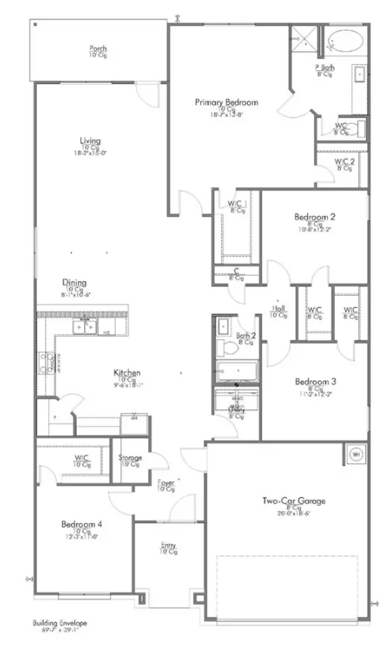 2D floor plan layout for the S-2082 by Stylecraft Builders in The Lakes at Crockett Martin, Conroe, TX (Image 2). 2D floor plan layout for the S-2082 by Stylecraft Builders in The Lakes at Crockett Martin, Conroe, TX (Image 2).