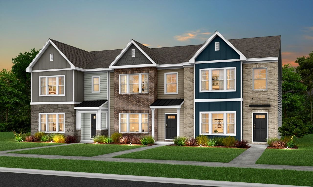2D floor plan layout for the Bridgeport by Profile Homes in Sierra Ridge, Gastonia, NC (Image 2).