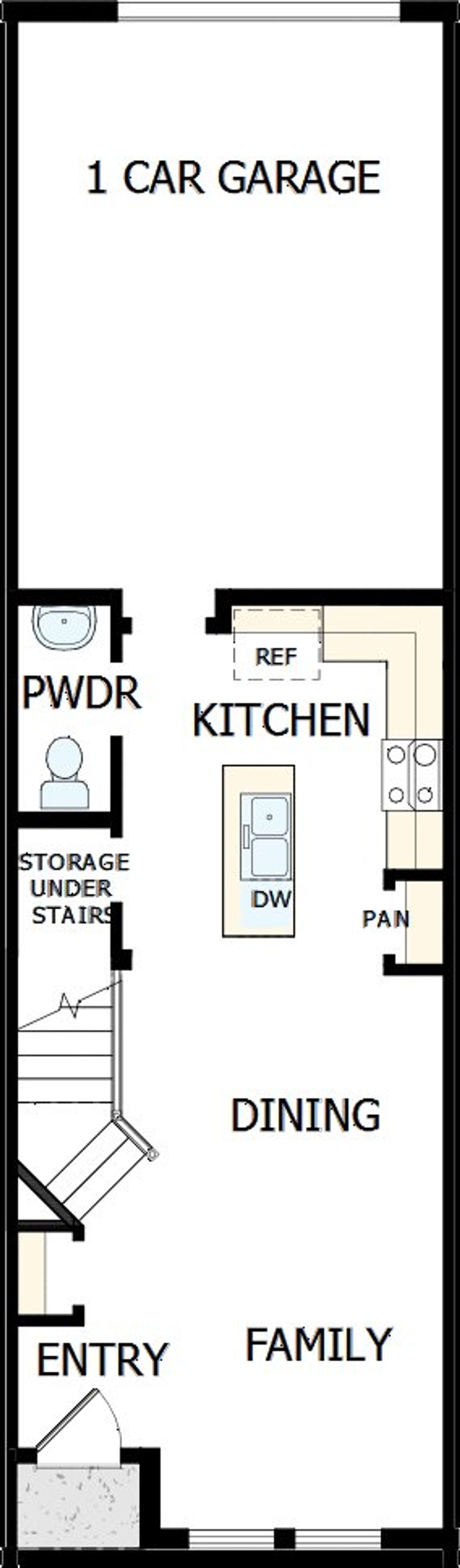 2D floor plan layout of this home in Baldwin Crossing 16', Orlando, FL (Image 2). 2D floor plan layout of this home in Baldwin Crossing 16', Orlando, FL (Image 2).