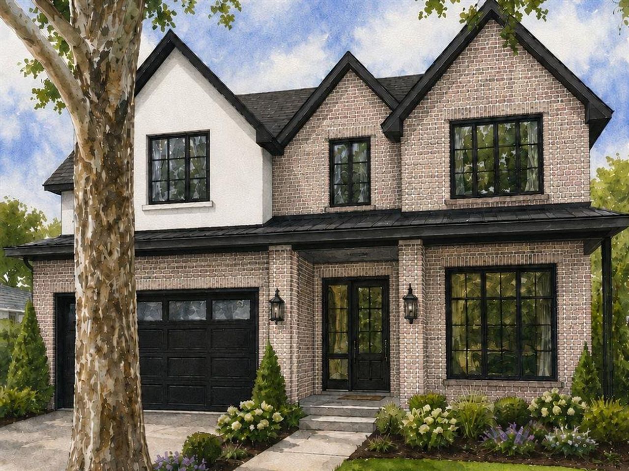 Front exterior of a new home in , Dallas, TX, highlighting curb appeal (Image 2). Front exterior of a new home in , Dallas, TX, highlighting curb appeal (Image 2).