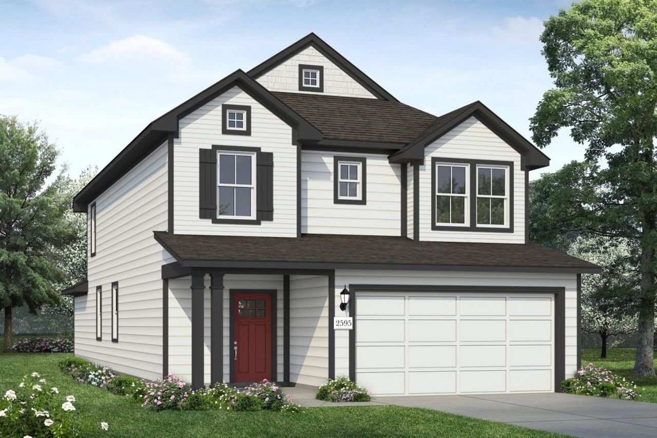 Representative exterior photo of a completed home built from the Applewhite Meadows 2595 by Brohn Homes in Applewhite Meadows, San Antonio, TX (Image 2).