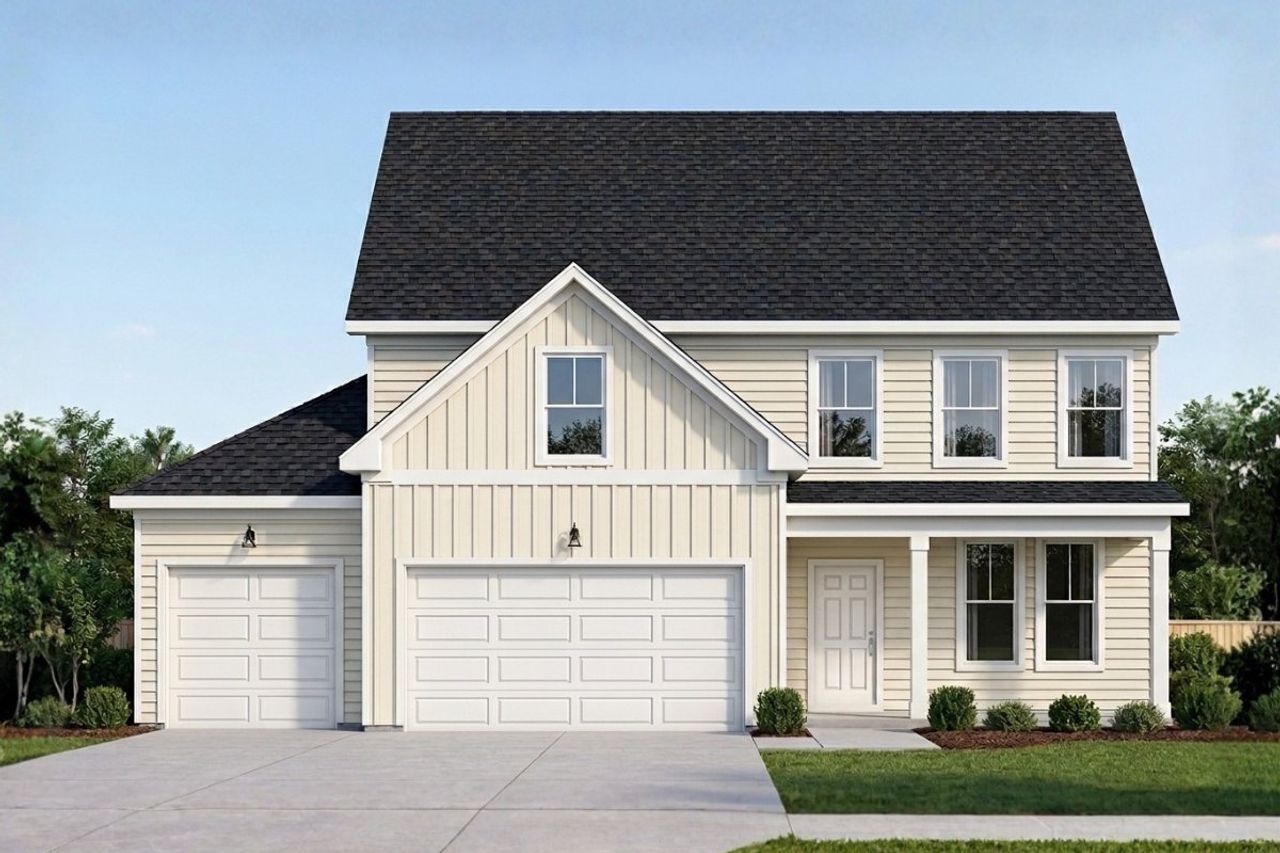 Representative exterior photo of a completed home built from the Glory by Ivey Homes in Declaration Homes, Grovetown, GA (Image 2).