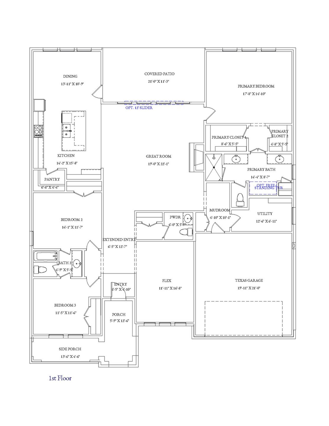 2D floor plan layout for the Travis by Graham Hart Home Builder in Sweetgrass, Haslet, TX (Image 2). 2D floor plan layout for the Travis by Graham Hart Home Builder in Sweetgrass, Haslet, TX (Image 2).