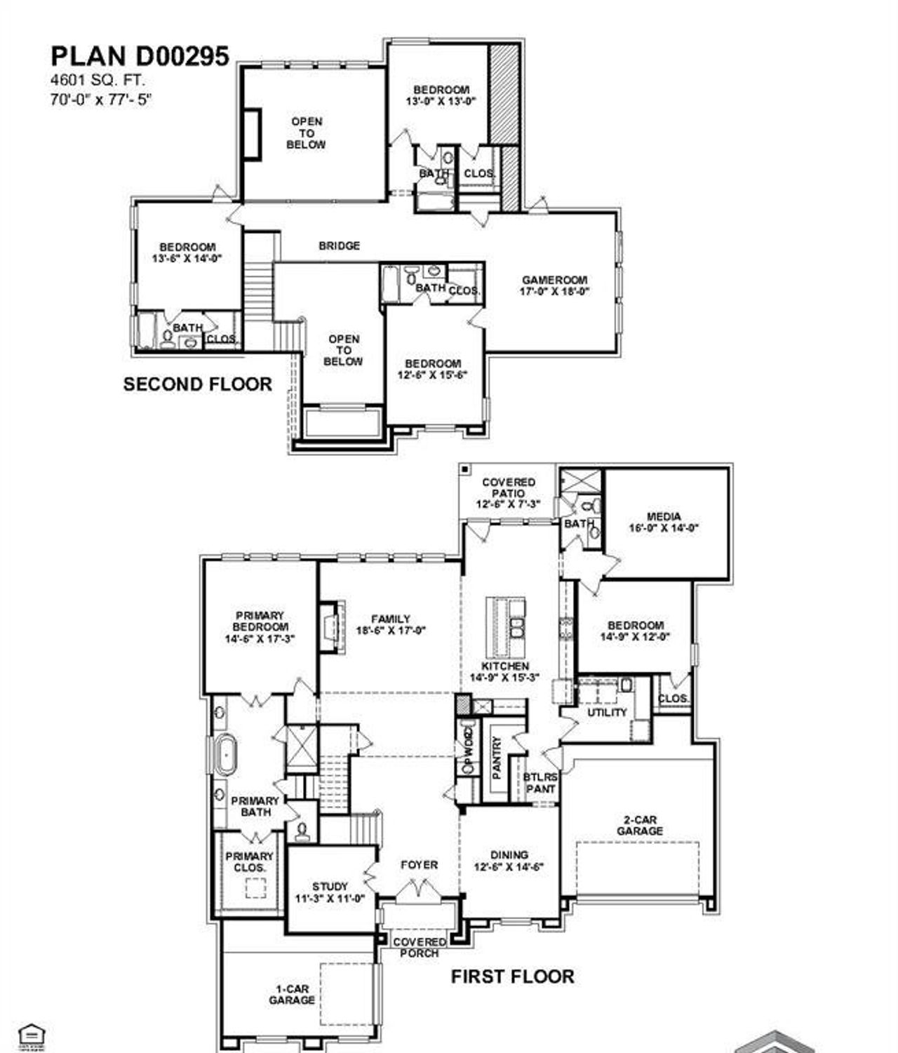2D floor plan layout of this home in Heath Golf and Yacht Club, Heath, TX (Image 2).