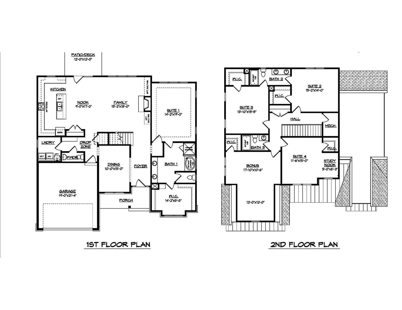 2D floor plan layout of this home in , Charlotte, NC (Image 2).