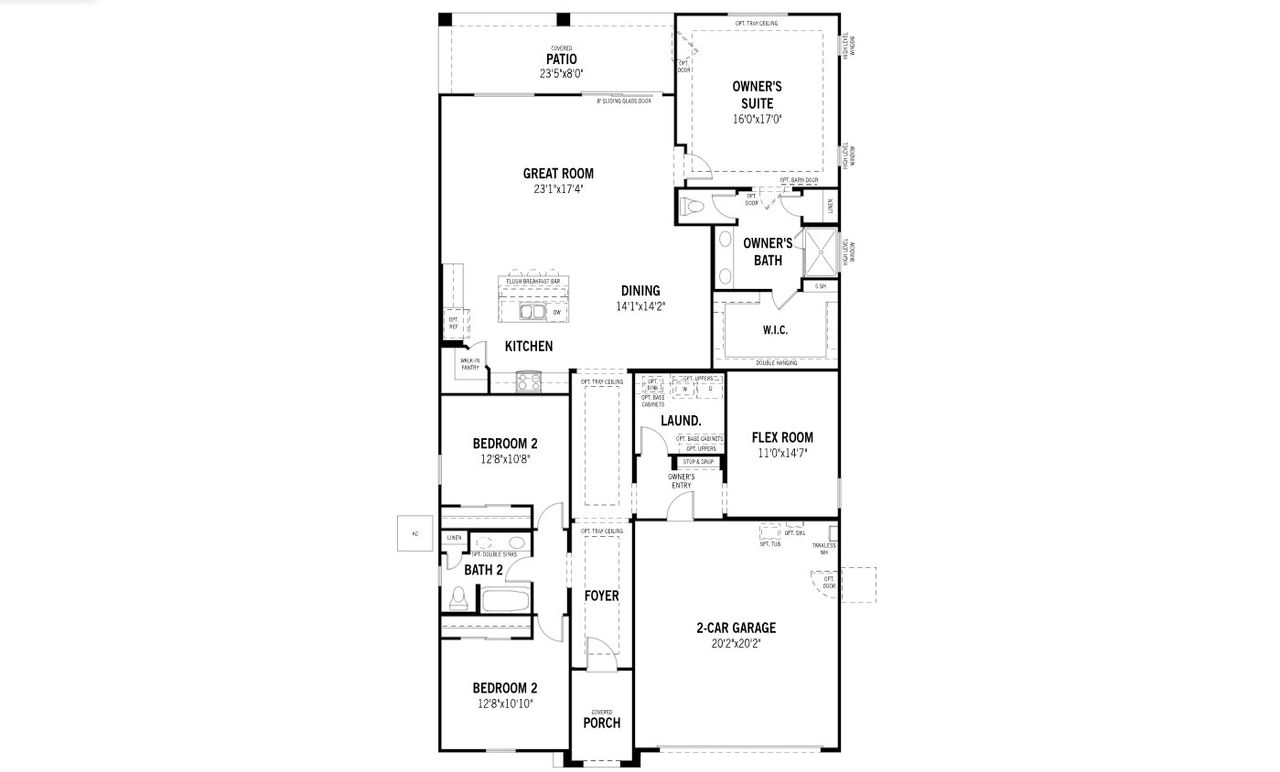 2D floor plan layout of this home in White Tank Vistas, Waddell, AZ (Image 2). 2D floor plan layout of this home in White Tank Vistas, Waddell, AZ (Image 2).