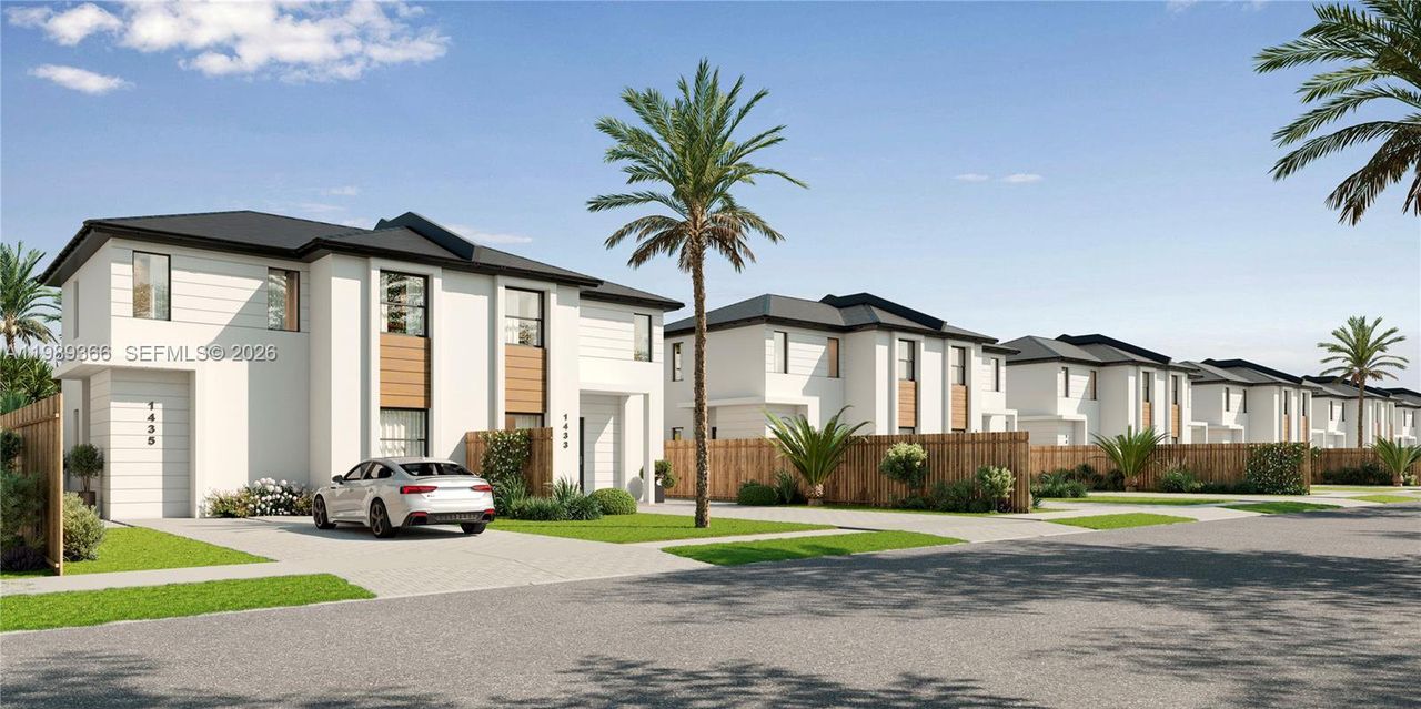 Front exterior of a new home in , Homestead, FL, highlighting curb appeal (Image 2).