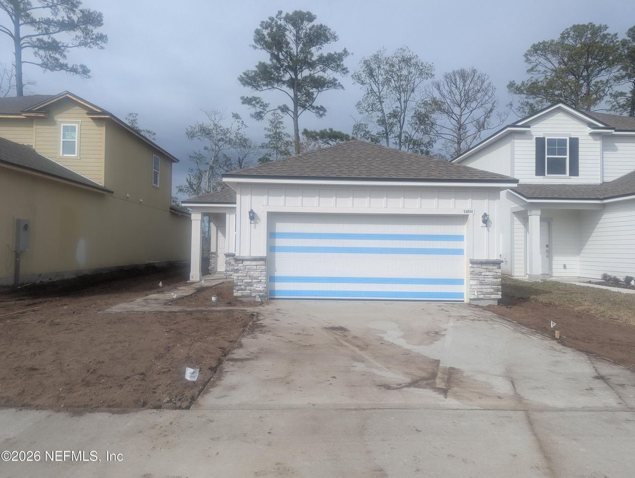 In-progress construction of a new home in The Landings at Pecan Park, Jacksonville, FL (Image 2).