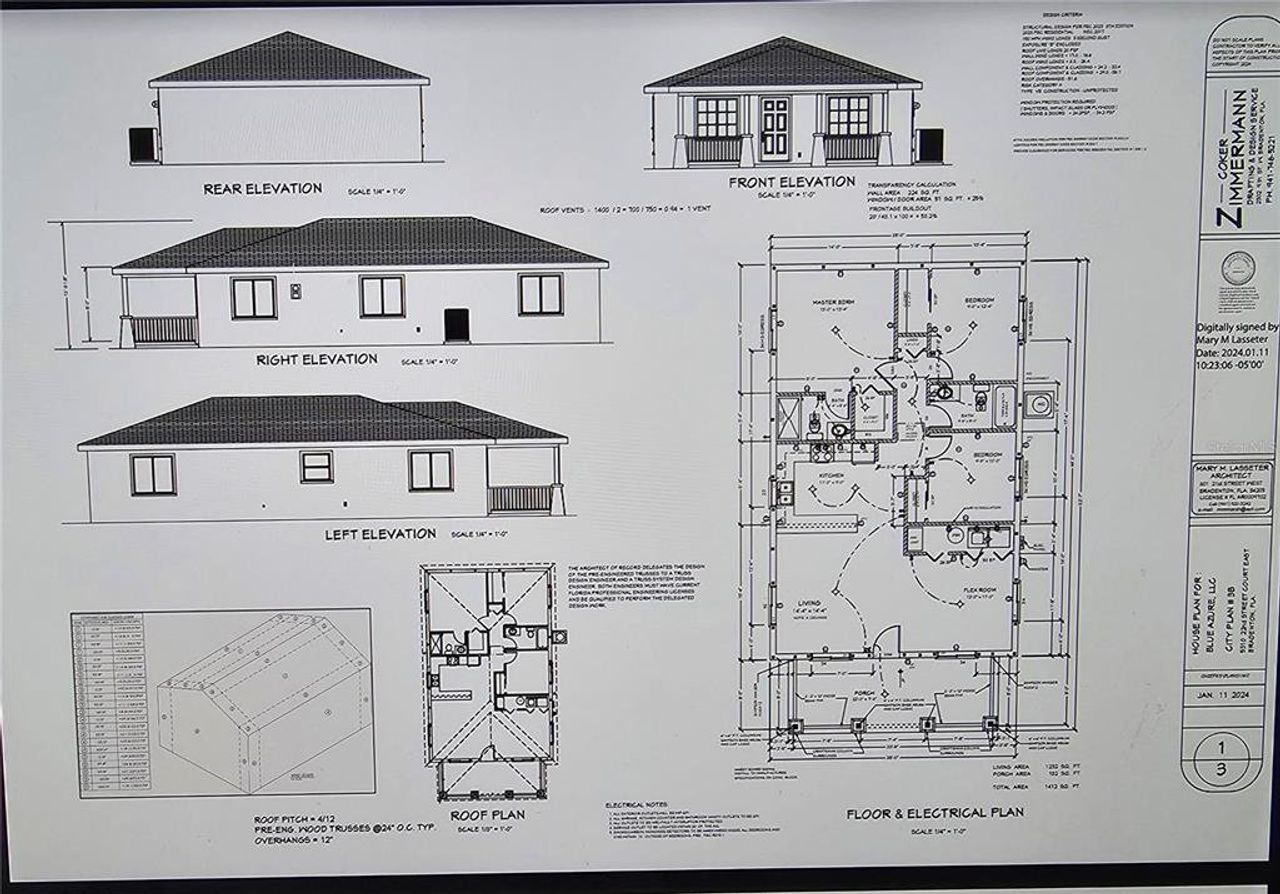 2D floor plan layout of this home in , Bradenton, FL (Image 2).